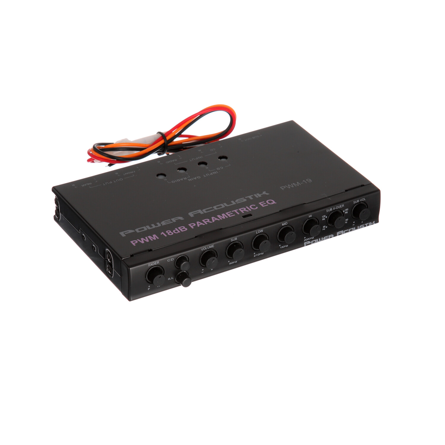 Power Acoustik Pre-Amp Equalizer with Isolated Power Supply