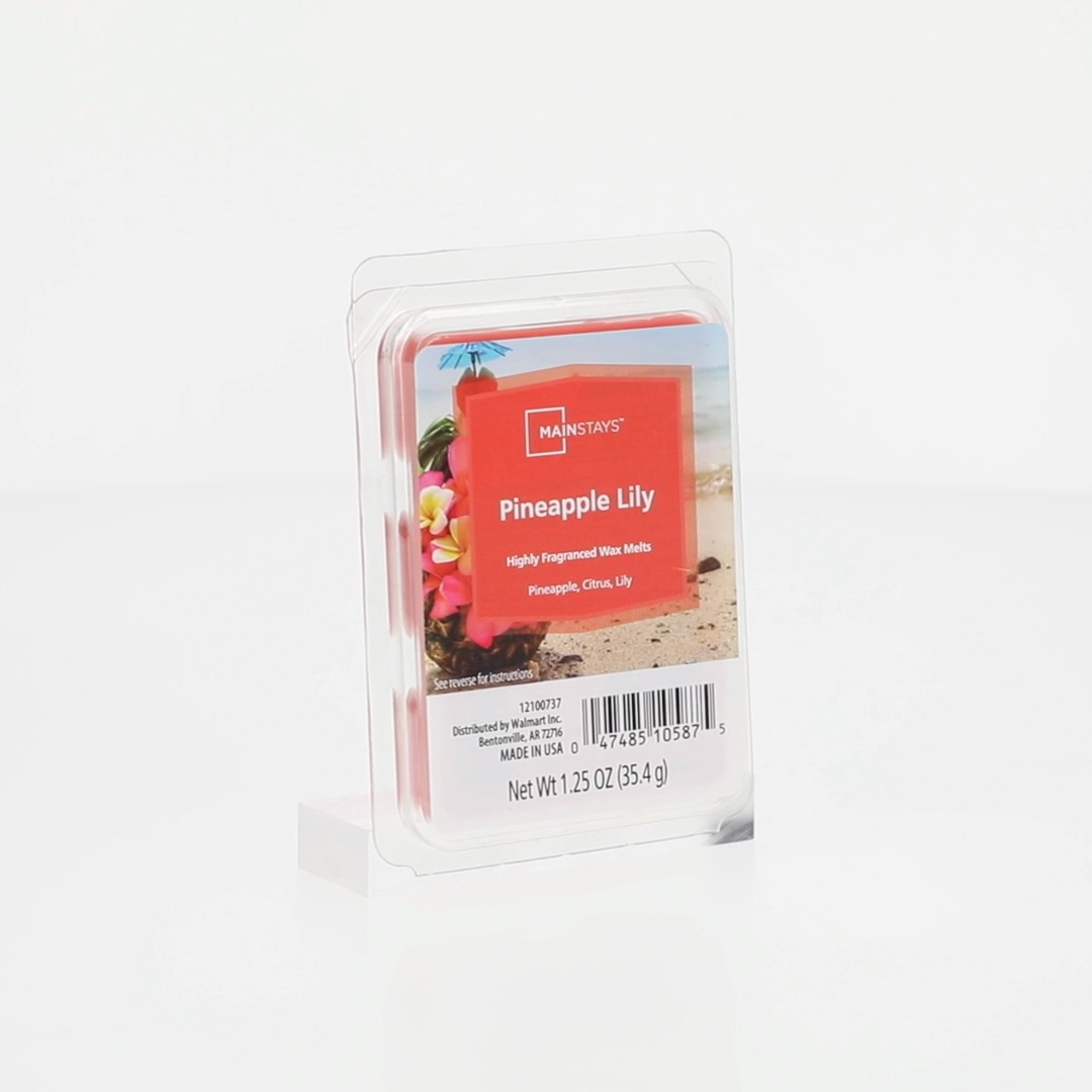 Mainstays Pineapple Lily Scented Wax Melt 1.25 oz with Tropical