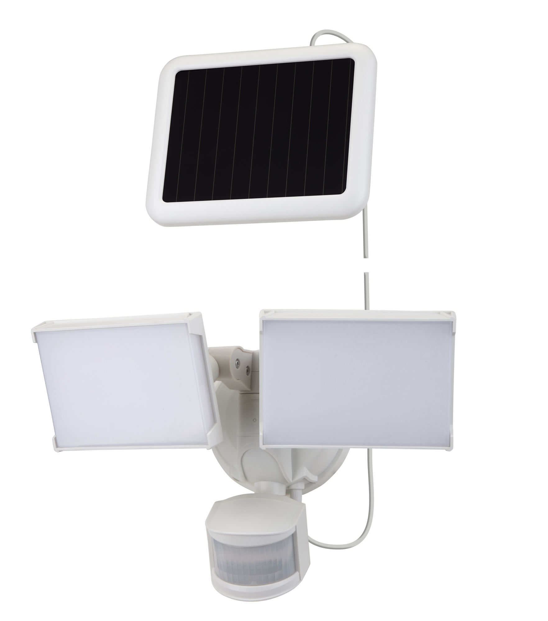 Hyper Tough Two Head LED Solar Motion Sensing Security Flood Light