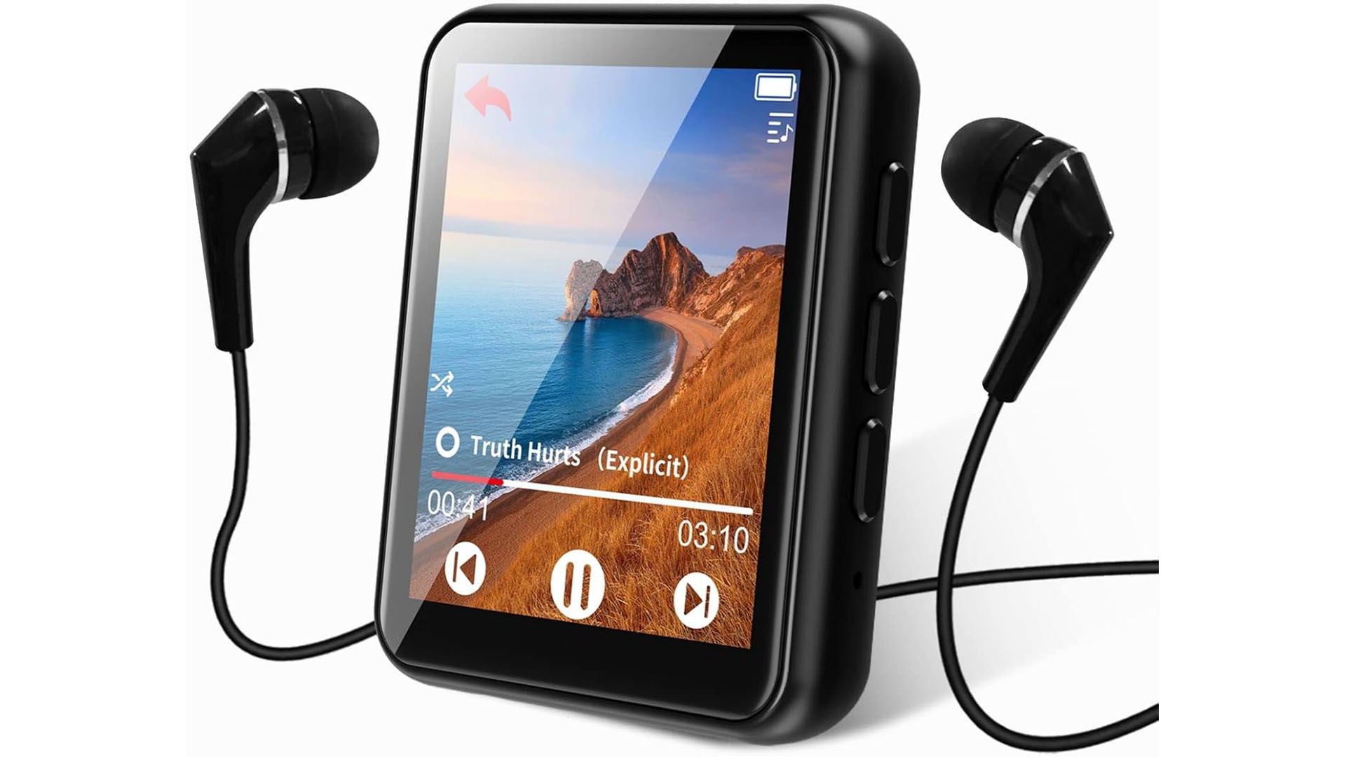 thumbnail video image 2 of 32GB MP3 Player JOLIKE Portable MP3 Player with FM Radio Bluetooth 5.0 Touch Screen, 2 of 8