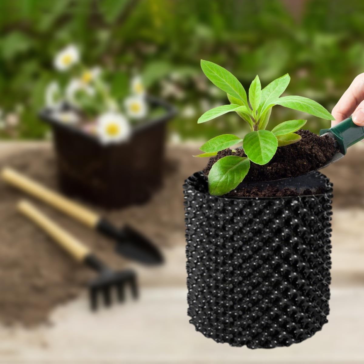 BOYOU 6 Gallon Air Pruning Container, Pack of 10 Plastic Nursery Pot, Pots  for Plants for Vegetable, Fruit, Gardening Pot, Self-Planting Pots with  Handles and Bases, Size 11.8'' x 12.5'' - Walmart.com