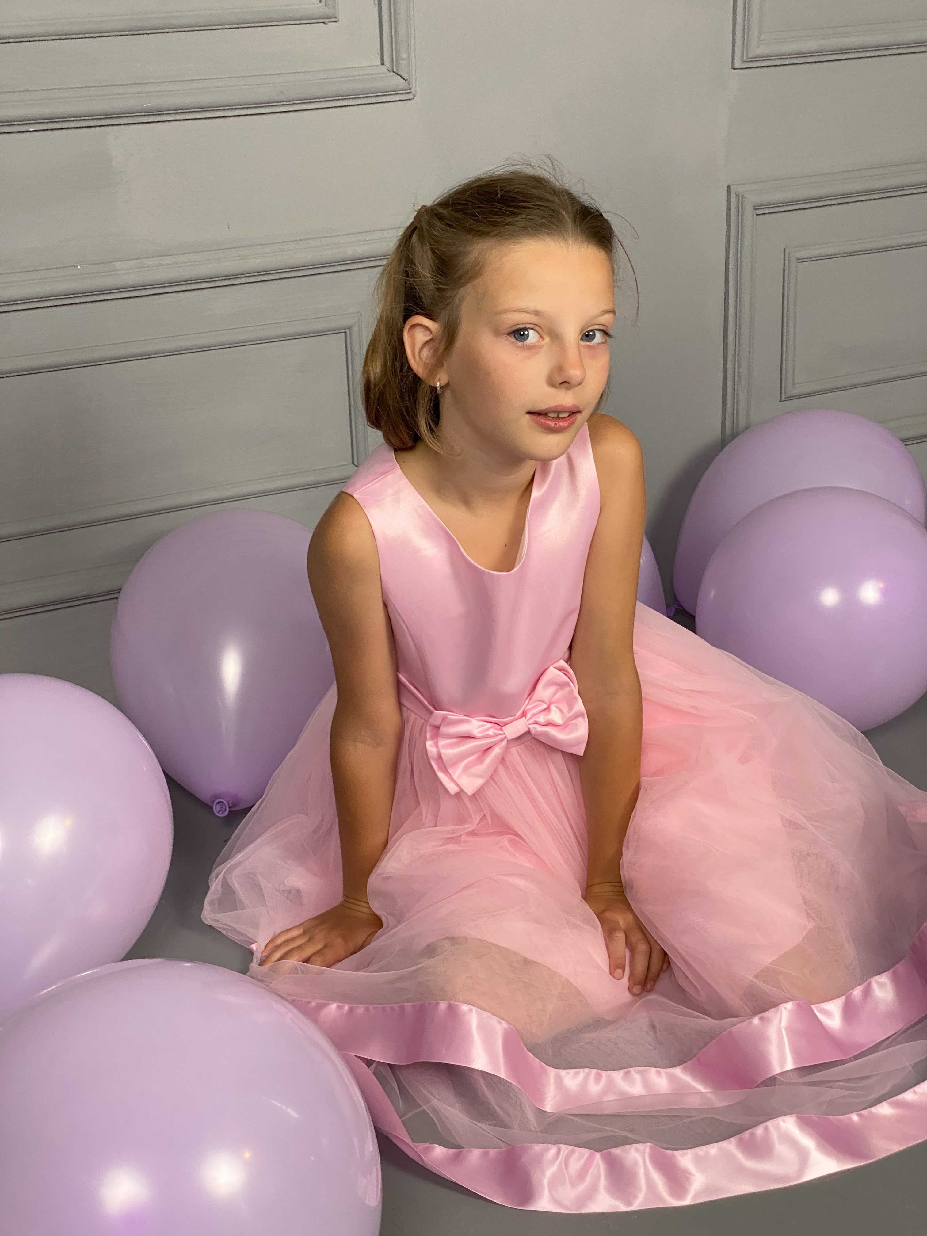 thumbnail video image 2 of Girls Dress Pink Party Pageant Wedding Birthday Ball Gown Dance Tulle 10 Years, 2 of 2