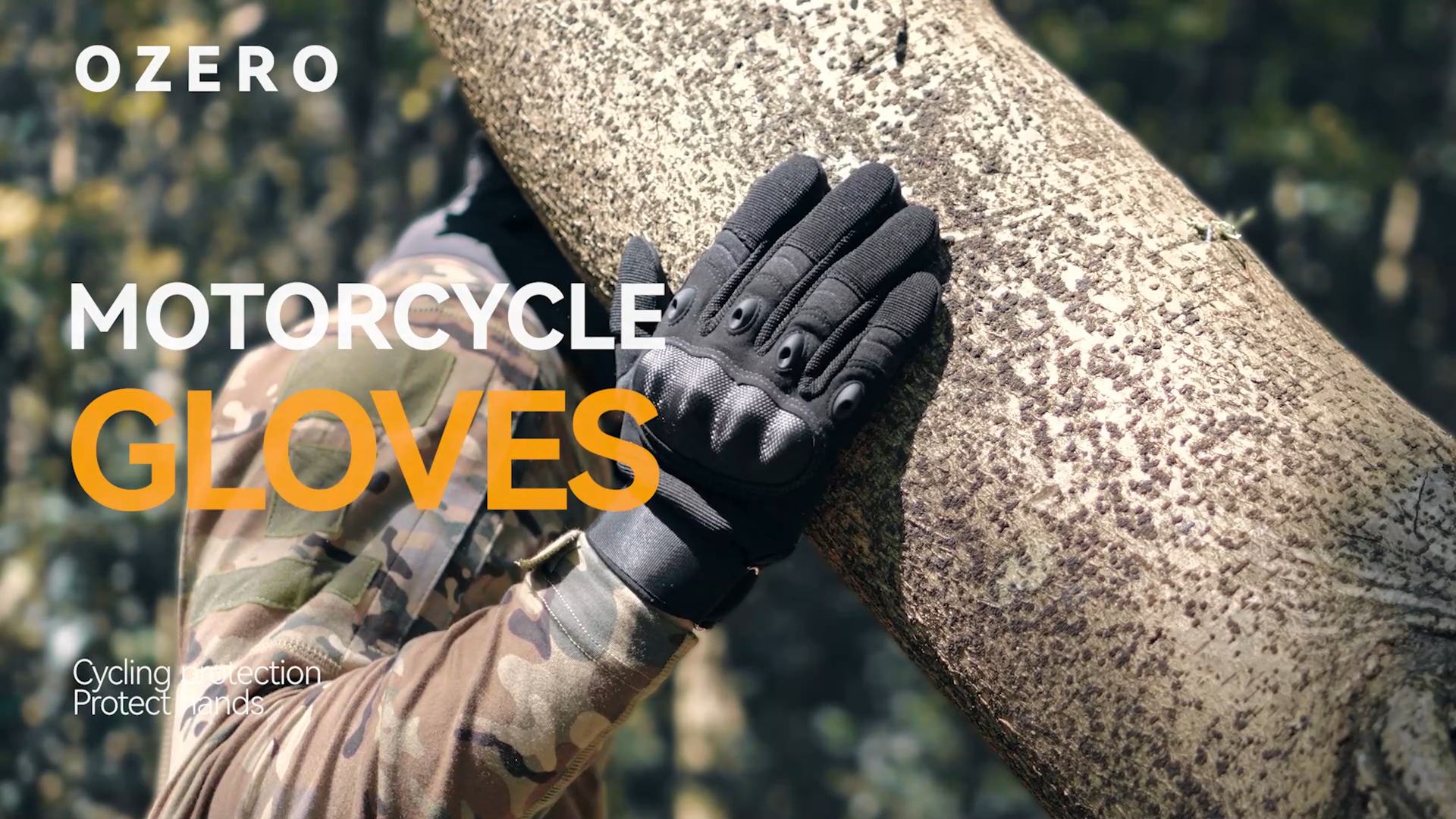 thumbnail video image 2 of OZERO Motorcycle Gloves for Men and Women | Touch Screen Hard Knuckle Gloves | Riding Gloves | Dirt Bike Gloves | Breathable & Anti-Slip Gloves, 2 of 8