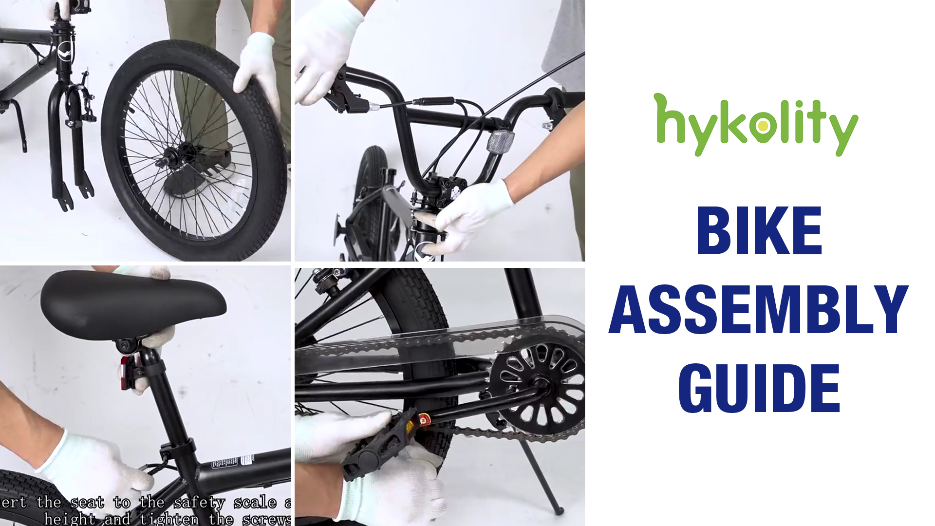 Hykolity 20 inch BMX Bike Freestyle Cycling Trick Bicycle with 4