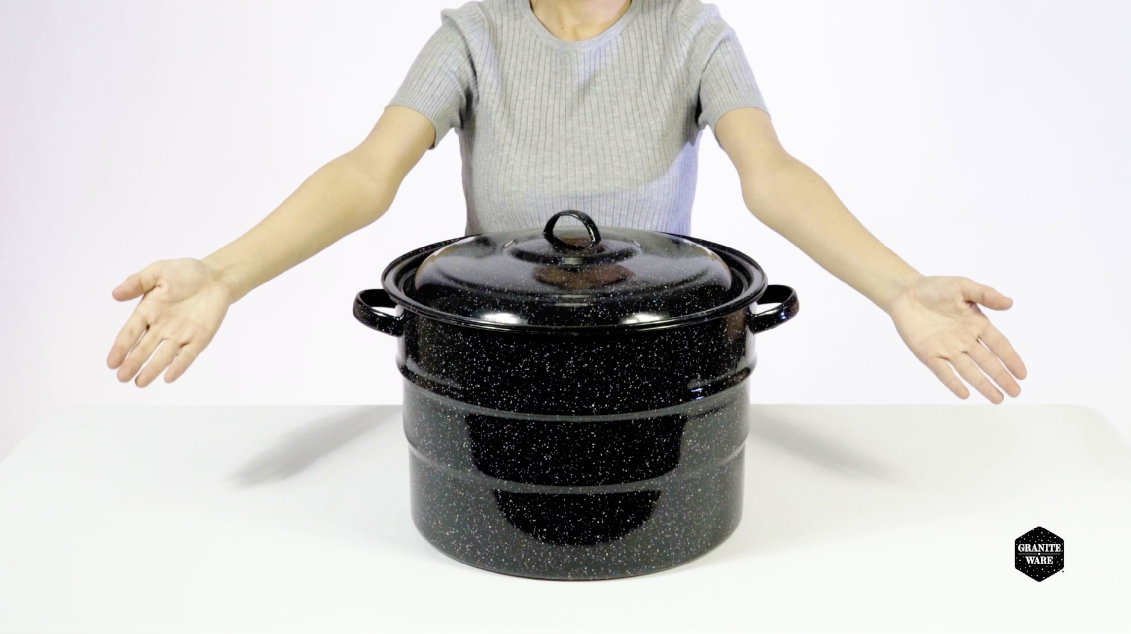 thumbnail video image 2 of Granite Ware 8-Piece Enameled Steel Complete Canning Kits, 2 of 8