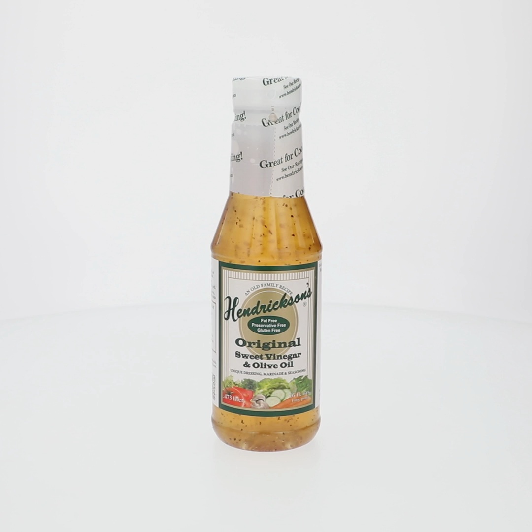 Hendrickson's Fat-Free Original Sweet Vinegar & Olive Oil Salad Dressing, 16 fl. oz. Bottle - Walmart.com Hendrickson's Fat-Free Original Sweet Vinegar & Olive Oil Salad Dressing, 16 fl. oz. Bottle - Walmart.com