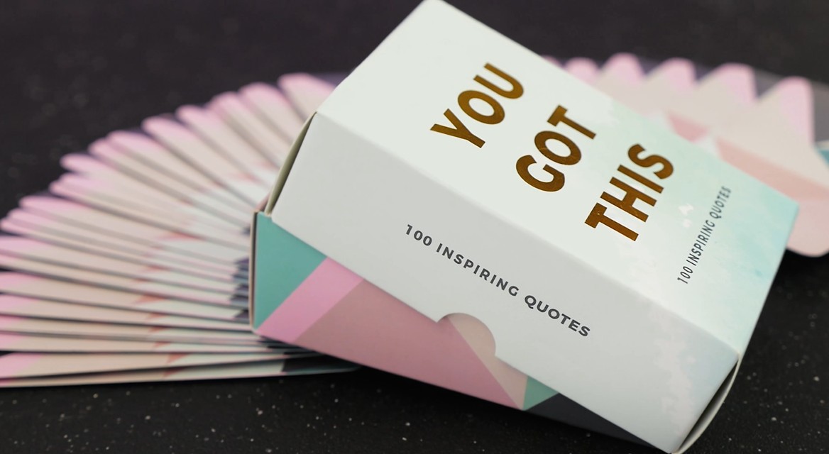 thumbnail video image 2 of Gift Republic You Got This Empowerment Affirmation Cards – 100 Inspirational Mindfulness Cards for Daily Motivation and Wellness – Feel Good Quotes for Personal Growth and Positive Mindset, 2 of 7