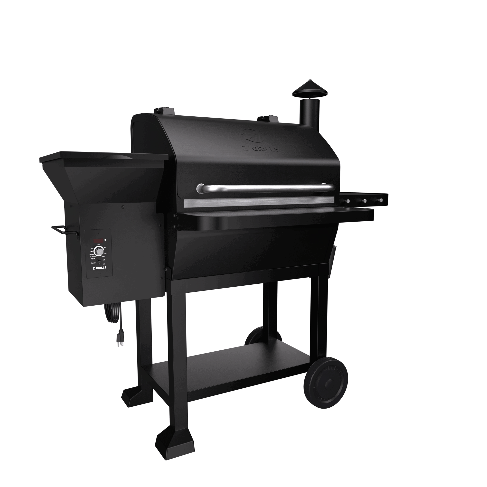 バーベキュー・調理用品 Black LabelFlatBurnerFullBlackverGS-450R Zintown BBQ Charcoal Grill Outdoor Barbecue Pit with Offset