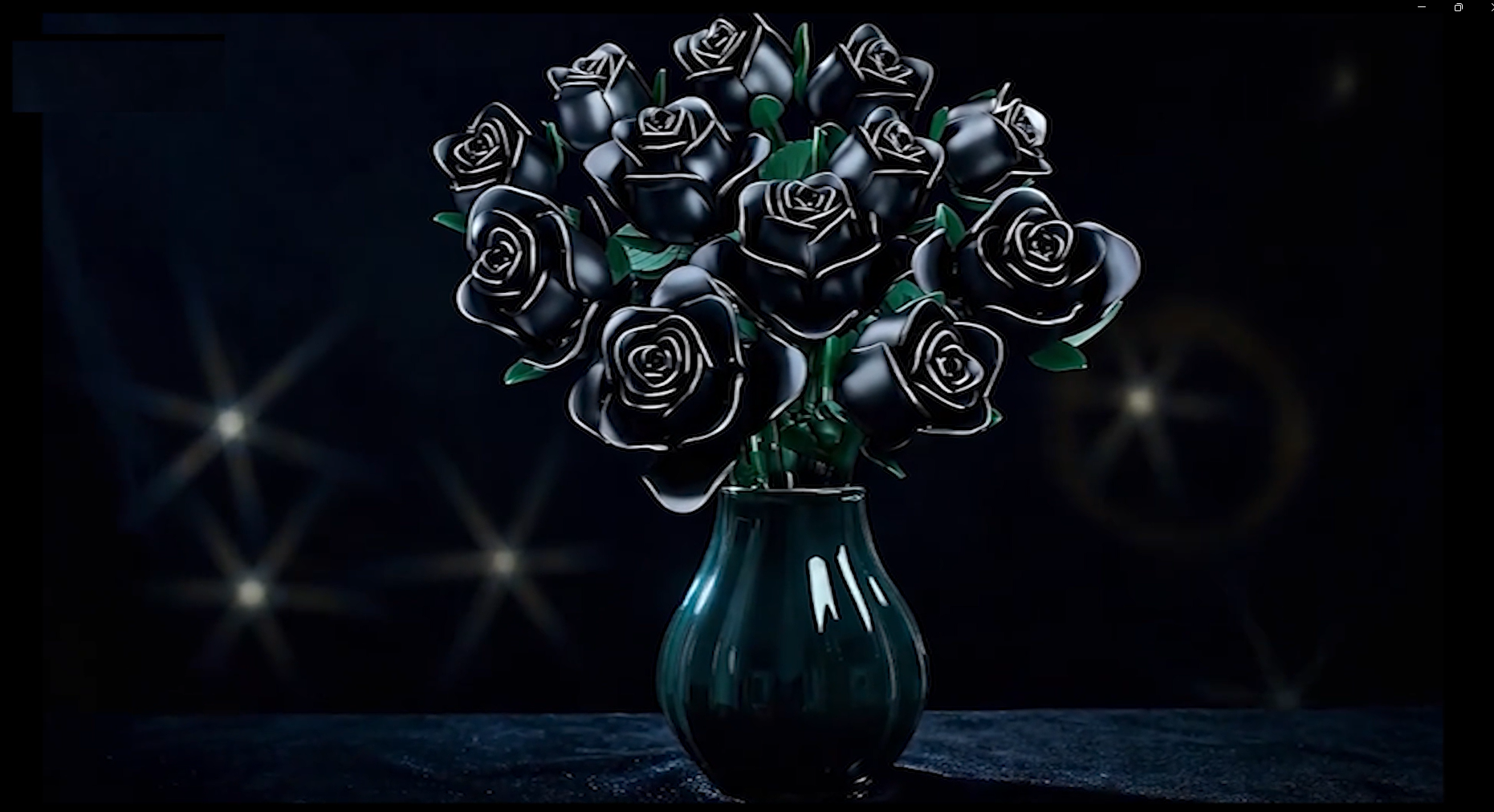 thumbnail video image 2 of OKKIDY 12 Black Roses Botanical Collection set Compatible with Lego, 624 PCS ABS Botanical Flower Kit, Home Office Decor, Gift for her for Holiday & Birthday, 2 of 8