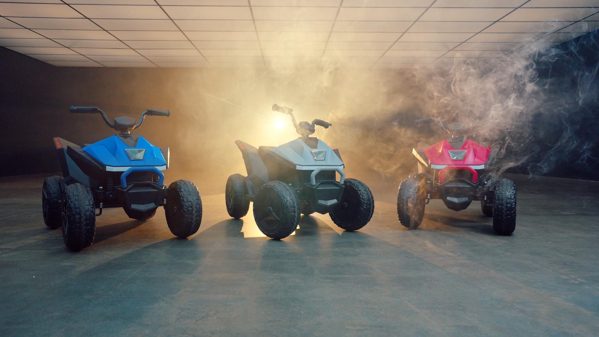 thumbnail video image 2 of YunTopKids 24V Kids ATV 4 Wheeler , Electric Quad Ride On Toy for Big Kid, 2x200W Motor, 4.5Mph Max Speed ,2-Seater Quad for Boys Girls,Pink, 2 of 9