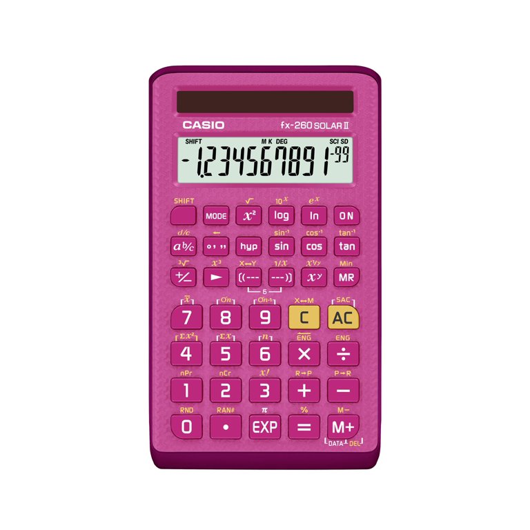 Casio FX-260 Solar II, Portable 10-Digit LCD Scientific Calculator