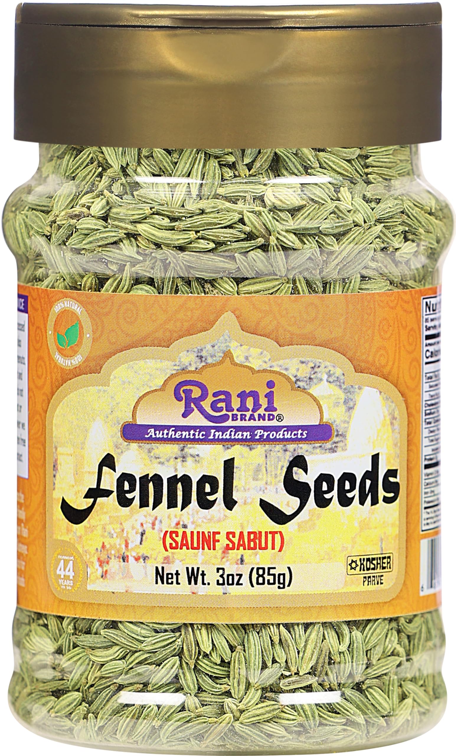 thumbnail video image 2 of Rani Fennel Seeds (Saunf Sabut) Whole Spice 3oz (85g) All Natural ~ Gluten Friendly | NON-GMO | Vegan | Indian Origin, 2 of 8