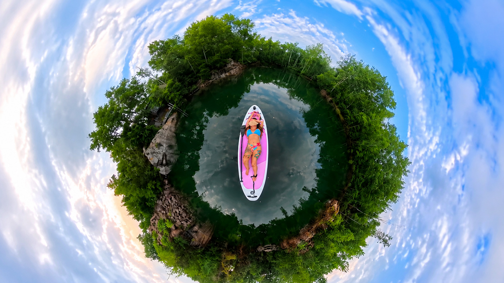 thumbnail video image 2 of Quashley Inflatable Paddle Board 10'6" x 34" Wide SUP with Paddle, Pump, Backpack & Leash, 2 of 7