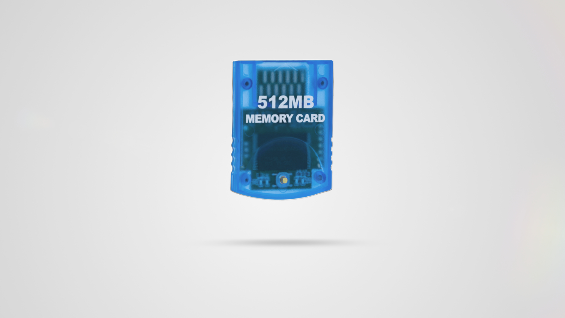 thumbnail video image 2 of Mcbazel Memory Card 512MB (8192 Blocks) for Wii & Gamecube Console (Blue), 2 of 8