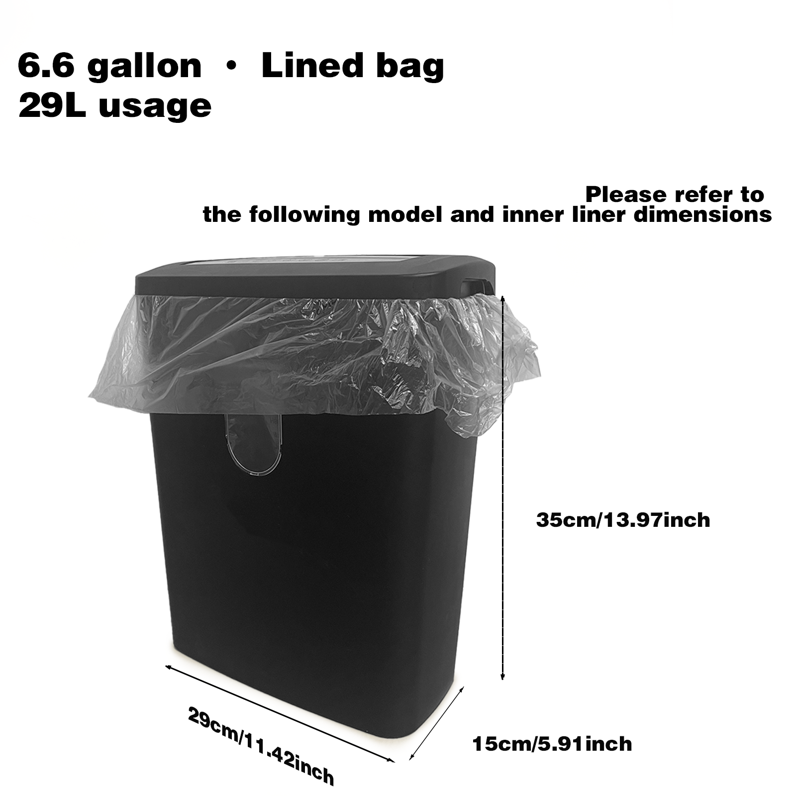 thumbnail video image 2 of Gaoketop Shredder Bags 6.6 Gal (22403) 50/Pack, 2 of 10