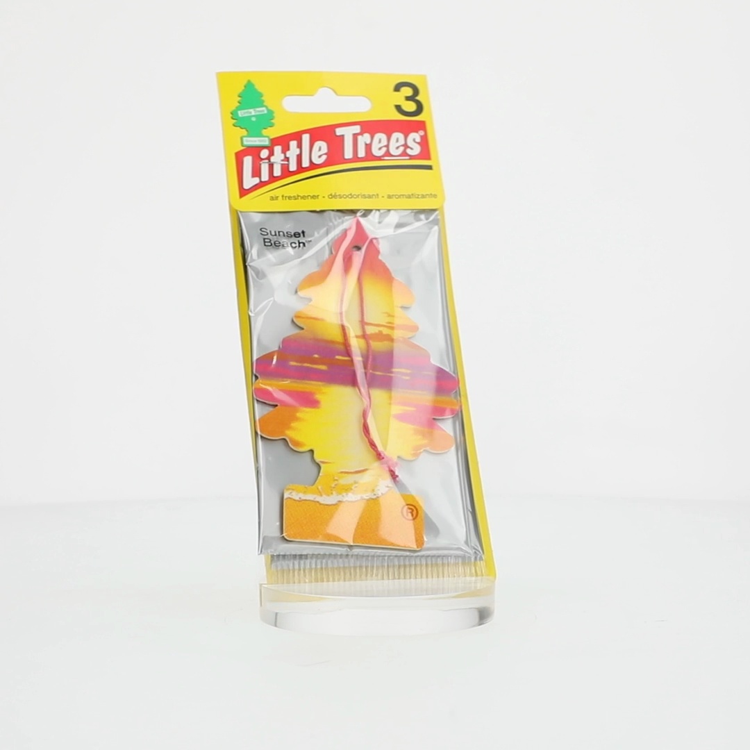 LITTLE TREES Sunset Beach Air Freshener - Car Vent Clip, Long-Lasting Scent With Neroli, Musk & White Florals
