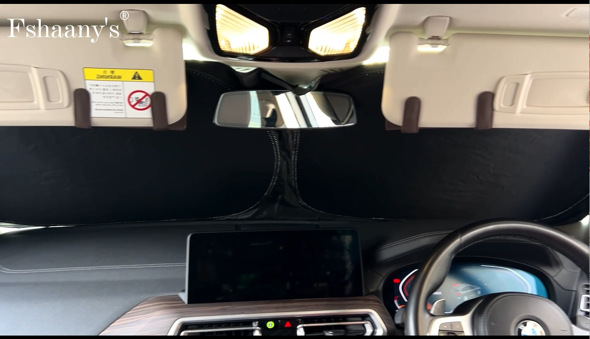 thumbnail video image 2 of Windshield Sun Shade for Honda CRV 2017-2022, Front Window Shades Custom Fit for CR-V, Foldable Car Sun Shield with Steering Wheel Sunshade to Block UV Keep Car Cool, 2 of 7