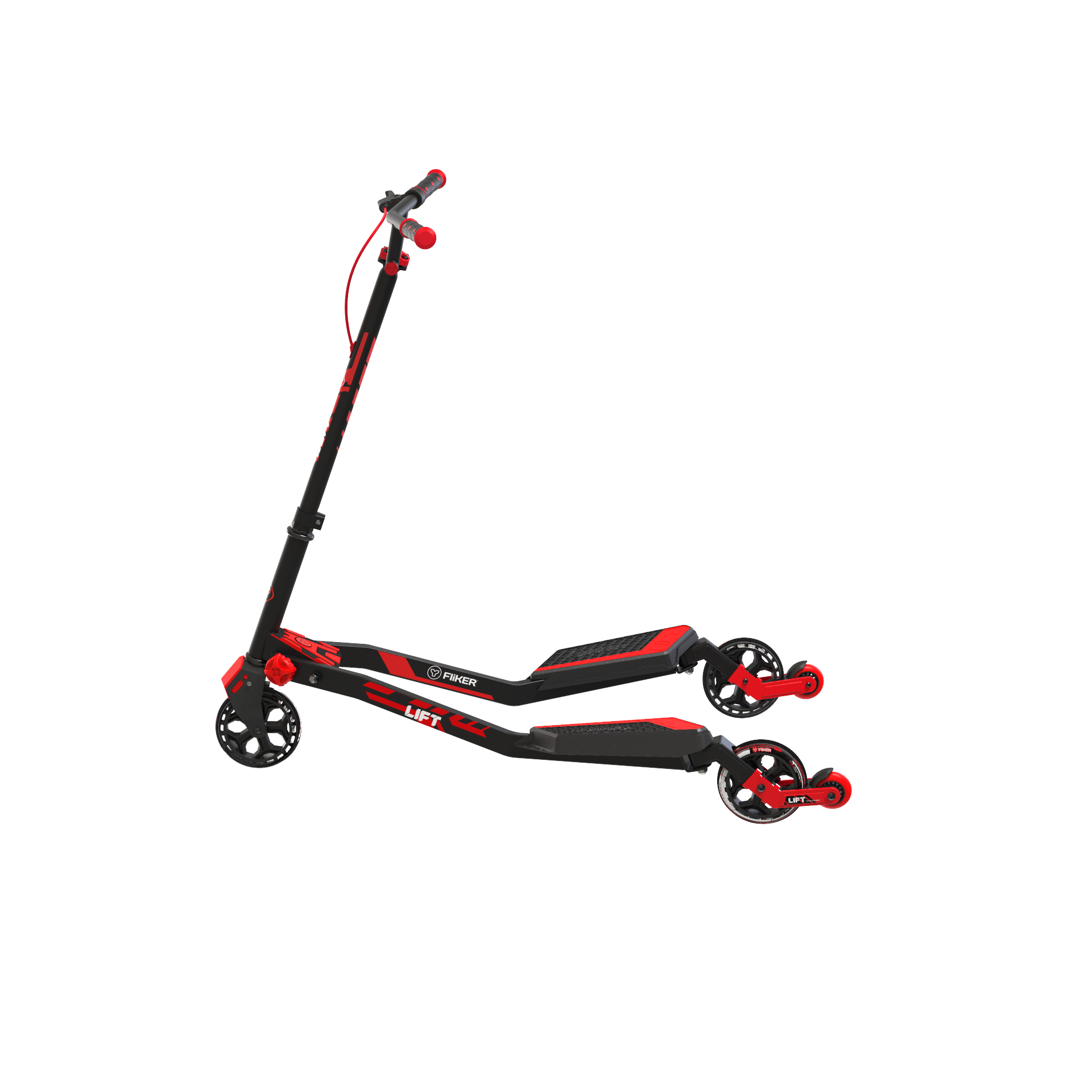 Yvolution Fliker Lift 3 Wheels Kids Drift Scooter, Wiggle