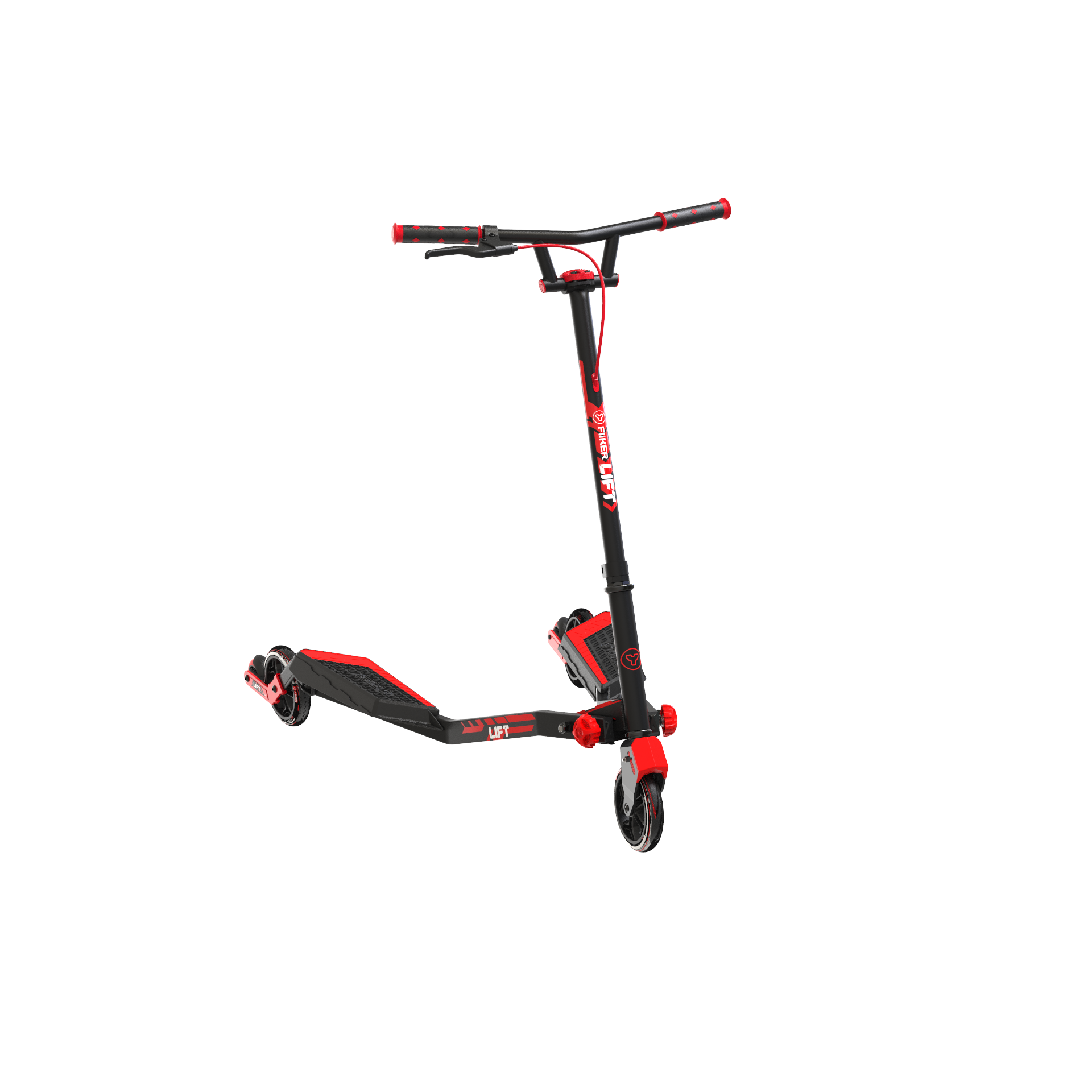 Yvolution Fliker Lift 3 Wheels Kids Drift Scooter, Wiggle