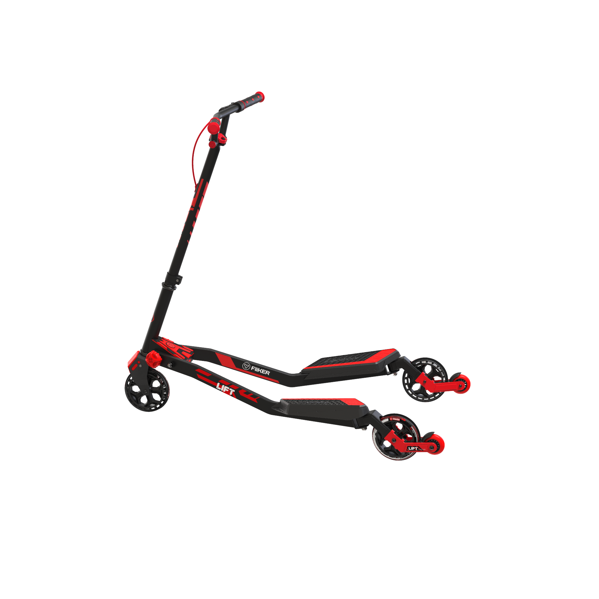 Yvolution Fliker Lift 3 Wheels Kids Drift Scooter, Wiggle