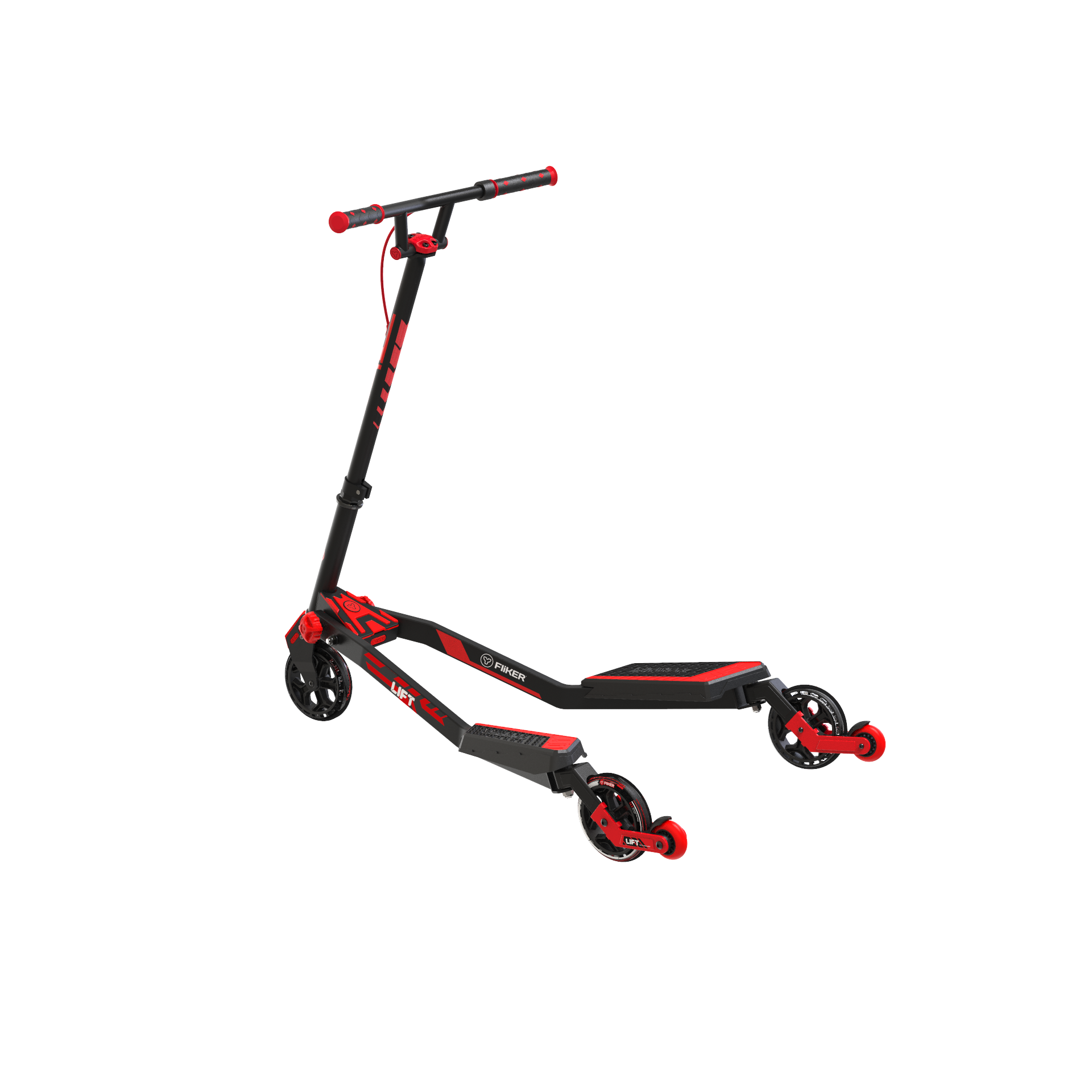 FLIKER Ｆ3 Yvolution Y Fliker Flow F3 - Kids Drifting Scooter (Red