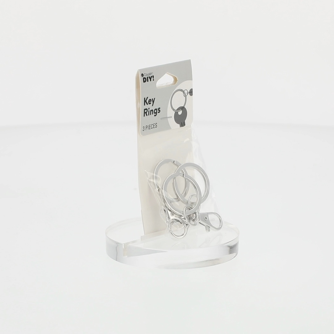 CousinDIY, 3 Piece Silver Metal Key Rings, 2 in x 54 mm - Walmart.com