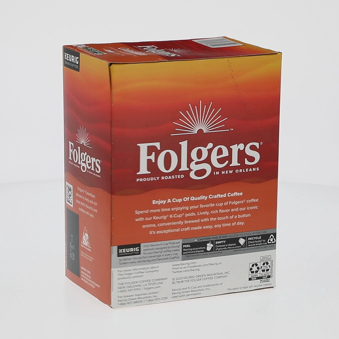 Folgers Colombian Medium Roast Coffee K-Cups for Keurig Brewers, 24 Count  Box - Walmart.com