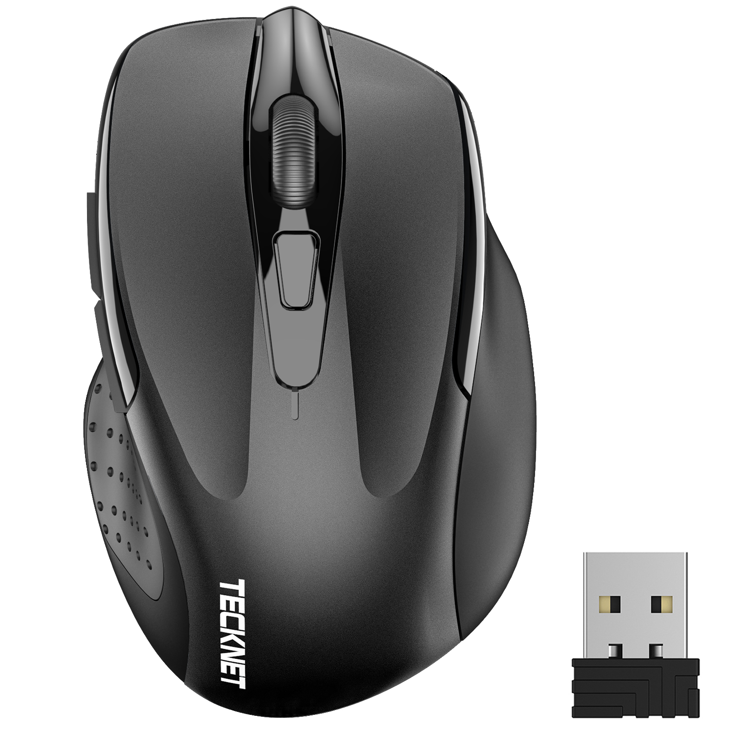 thumbnail video image 2 of TECKNET Wireless Mouse,2.4GHz with USB Receiver,Computer Mouse for Laptop,PC,Computer,Chromebook,Notebook,2600 DPI,5 Adjustment Levels, 2 of 11
