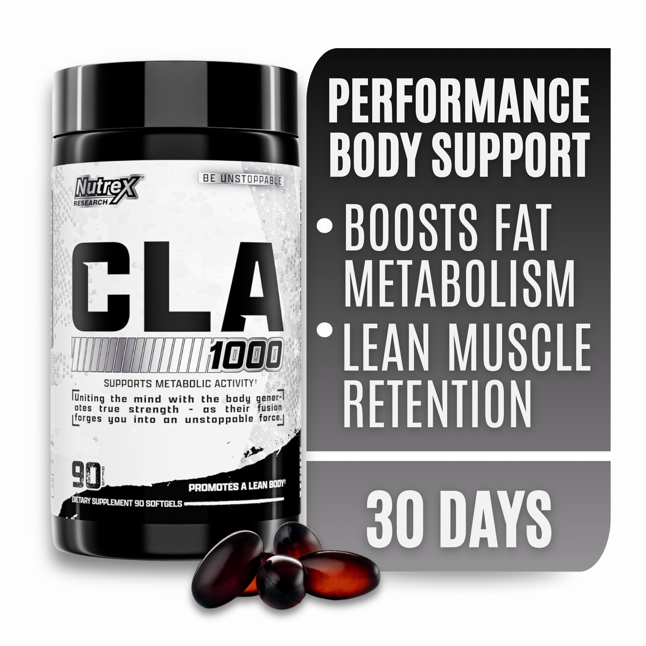 thumbnail video image 2 of Nutrex Research CLA 1000 Conjugated Linoleic Acid Weight Management Support 90 Softgels, 2 of 12