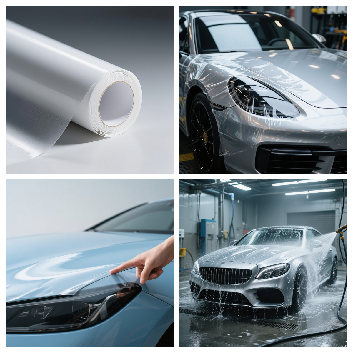 thumbnail video image 2 of 【Professional Grade】PPF 9.5 Mil Extra Thick Self-Healing Gloss Paint Protection Film 5X50FT Heavy Duty Vinyl Wrap for Car, Truck, SUV - Bubble Free Installation, Scratch Resistant, 2 of 9