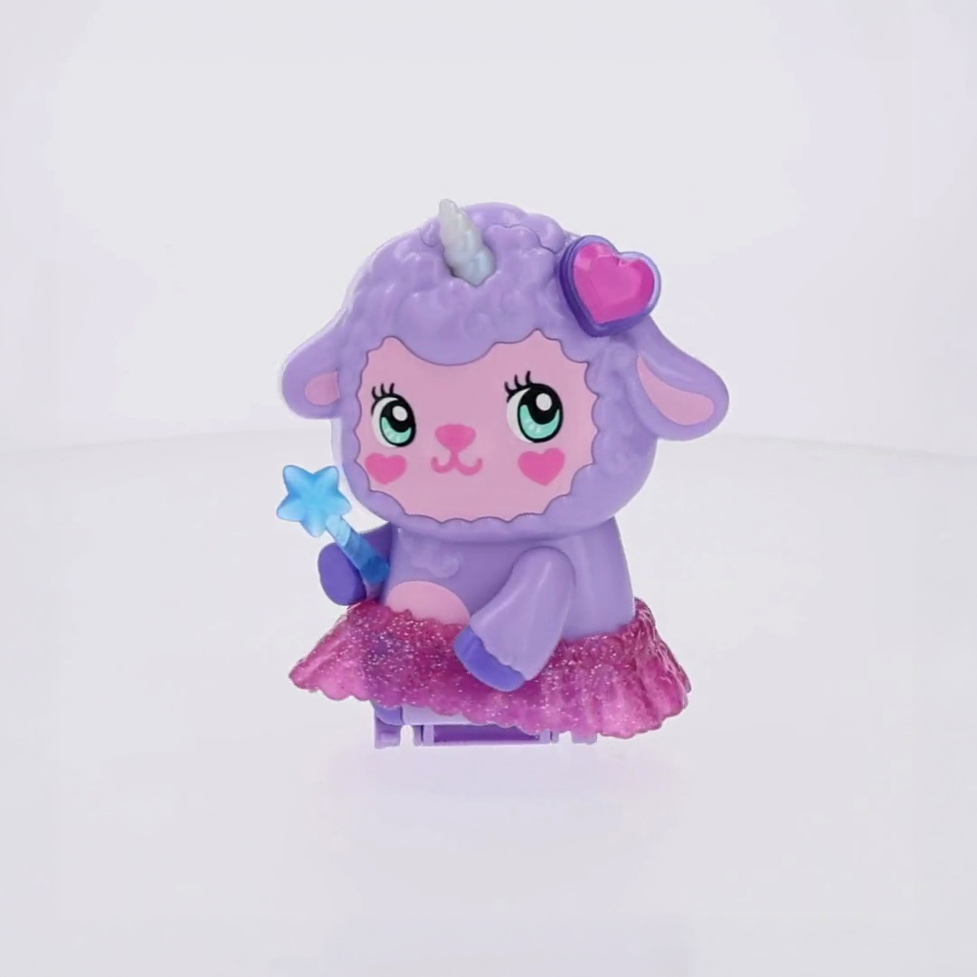 Polly Pocket Cozy Dreamland Lamb Compact Playset + Pet Unicorn
