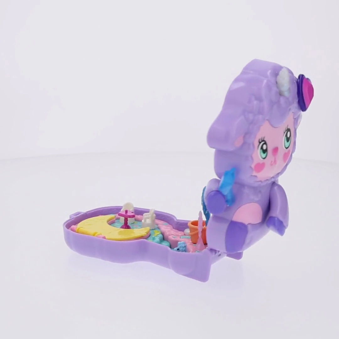 Polly Pocket Cozy Dreamland Lamb Compact Playset with 1 Micro Doll