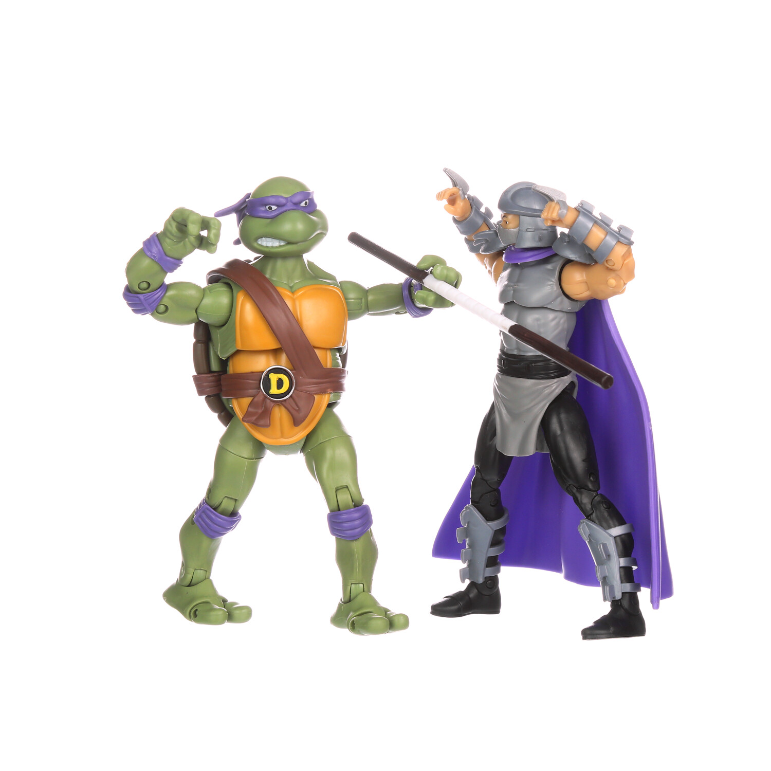  Teenage Mutant Ninja Turtles Don vs. Shredder 2 Pack : Juguetes  y Juegos