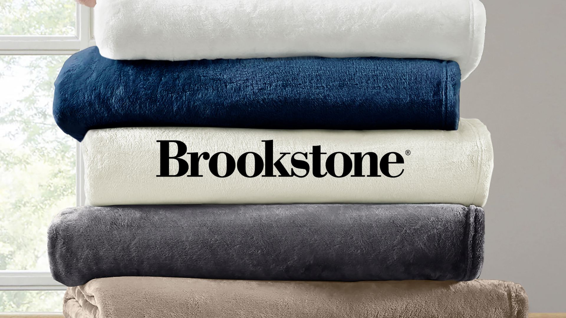 thumbnail video image 2 of Brookstone Nap Plush Throw 60x70, Solid, White, Adult, 2 of 7