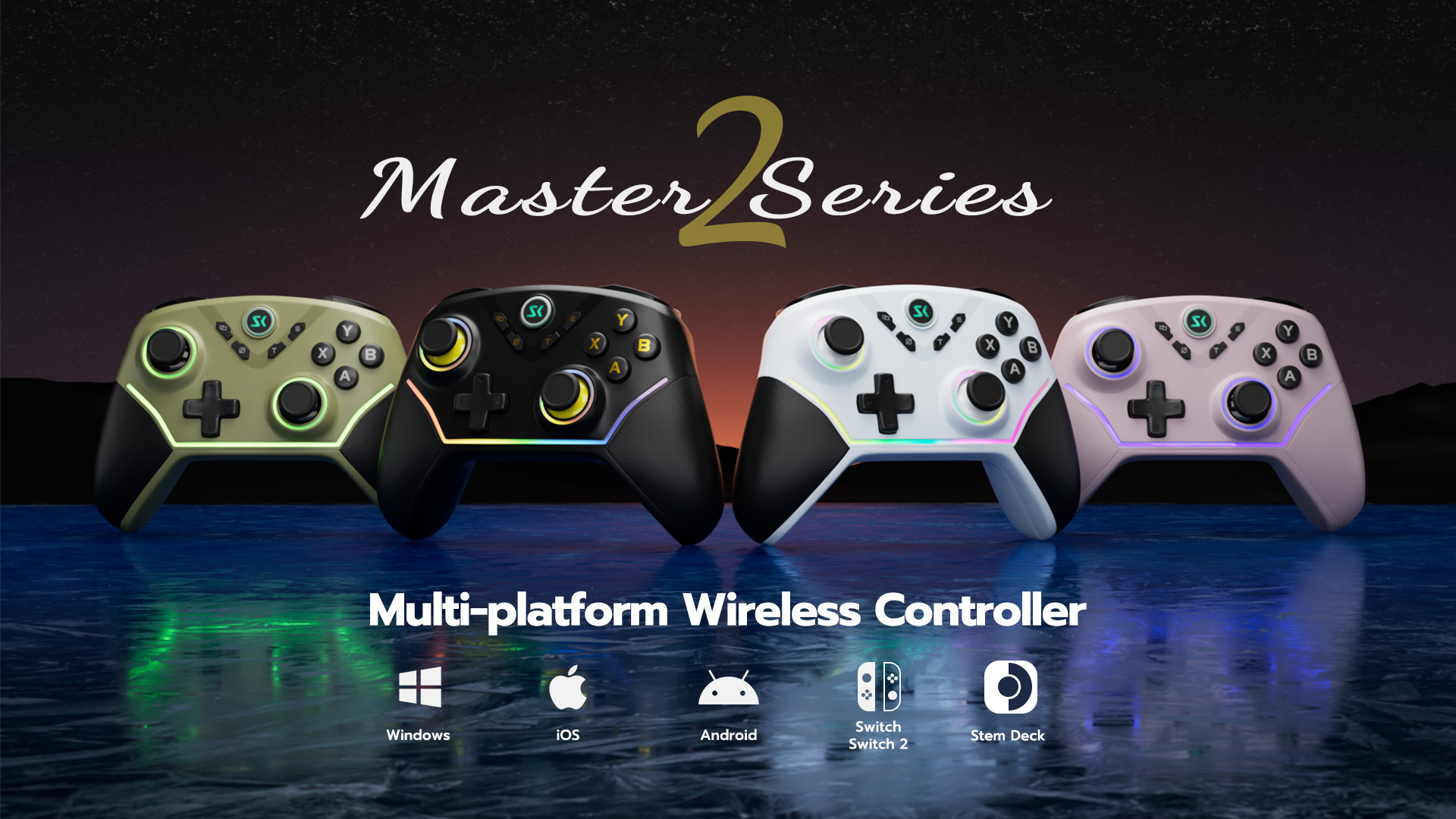 thumbnail video image 2 of ISHAKO PC Controller, with 1000Hz Polling Rate, Hall Effect Joystick and Trigger, Controller for PC, Android/iOS/Mac/Steam, 2 of 10