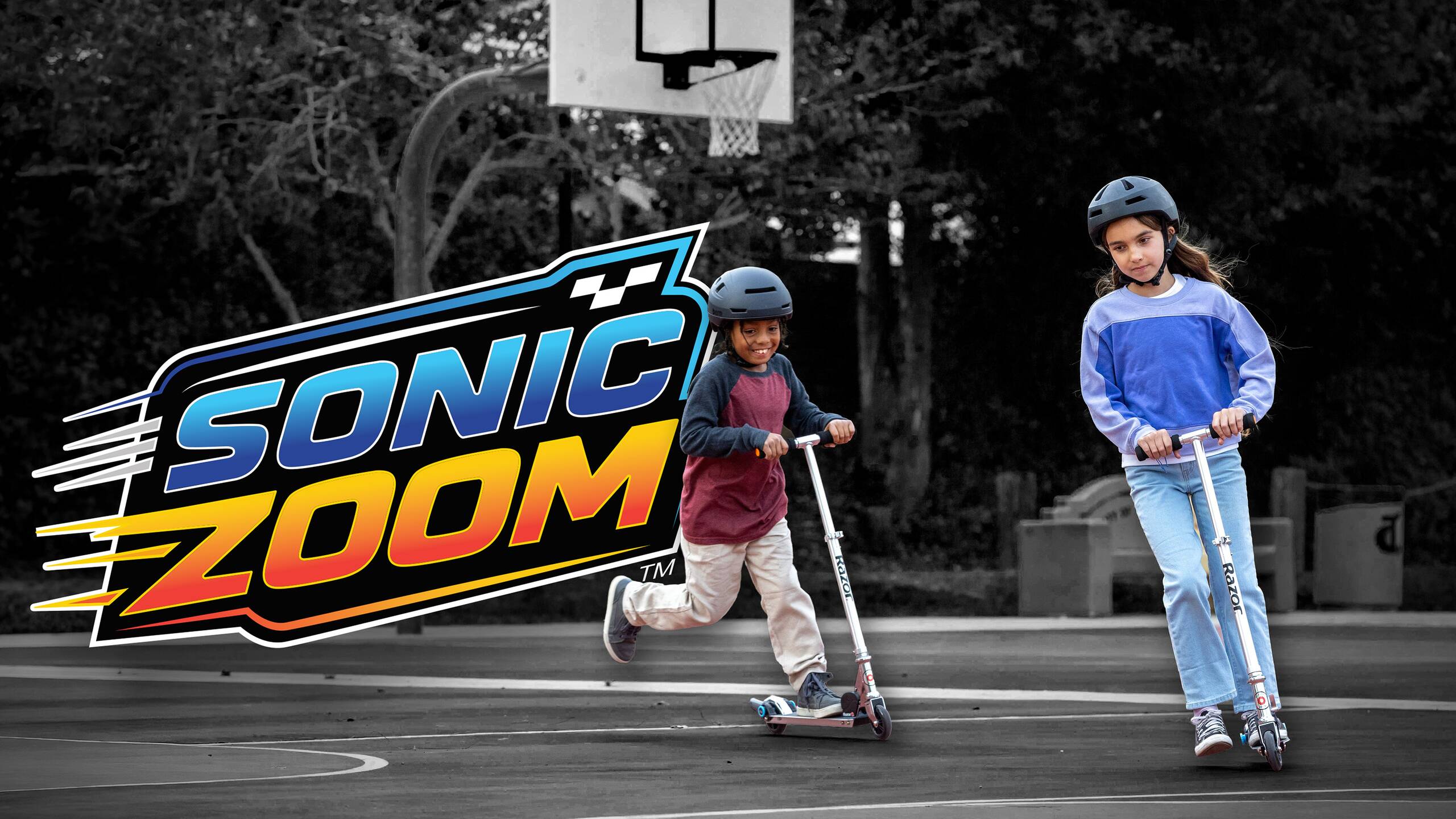 Razor Sonic Zoom - Silver, Mechanical Sound Effects Kick Scooter for ...