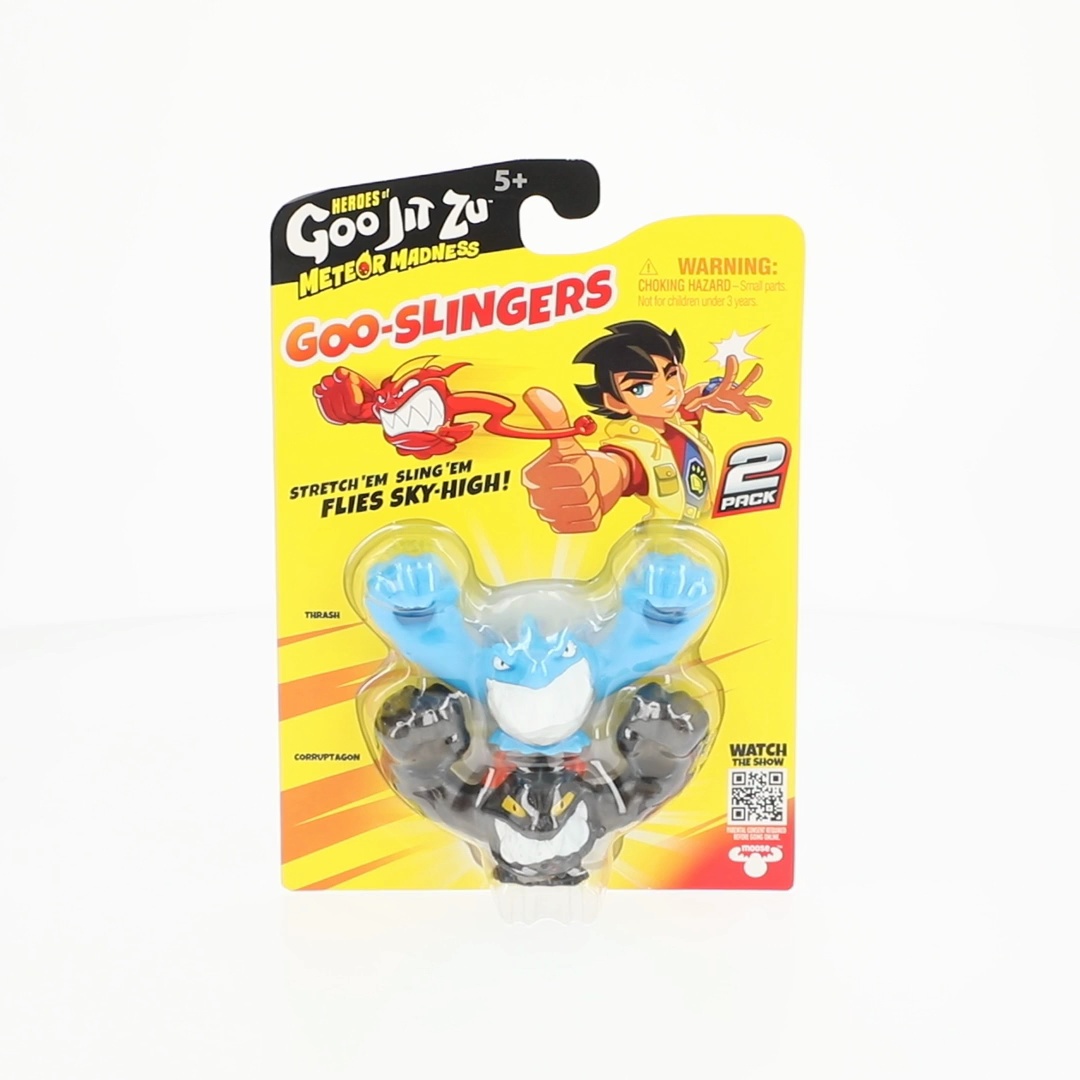 Heroes of Goo Jit Zu Meteor Madness Goo-Slingers 2 Pack, Stretch