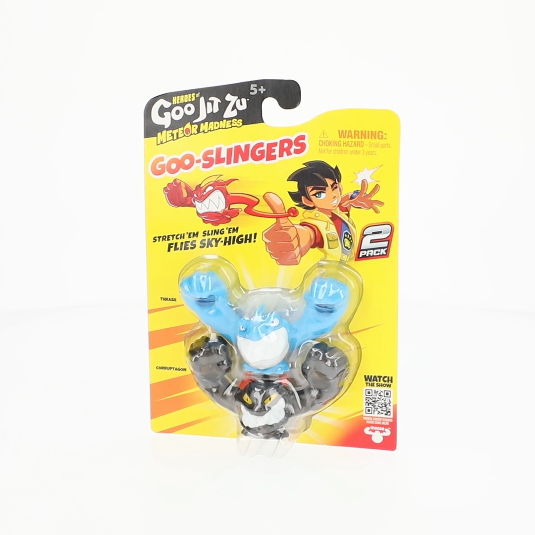 Heroes of Goo Jit Zu Meteor Madness Goo-Slingers 2 Pack, Stretch