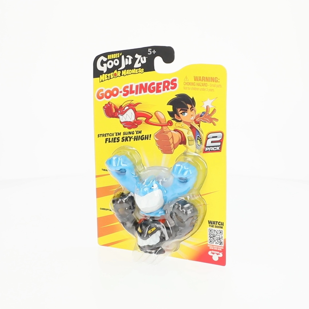 Heroes of Goo Jit Zu Meteor Madness Goo-Slingers 2 Pack, Stretch
