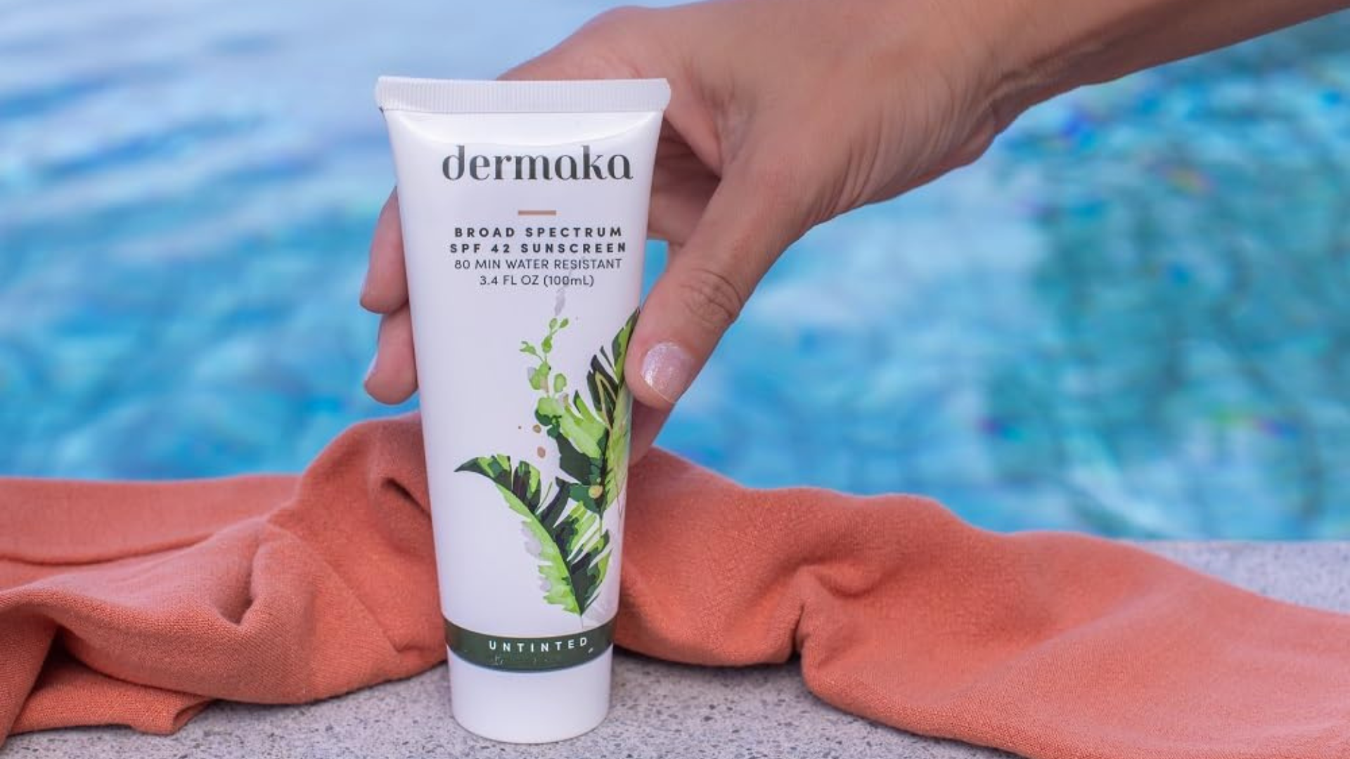 thumbnail video image 2 of Dermaka Anti-Aging Mineral Sunscreen SPF 42 - Tinted, Coral Friendly, Organic, Hydrating, Water-Resistant, 3.4 oz, 2 of 9