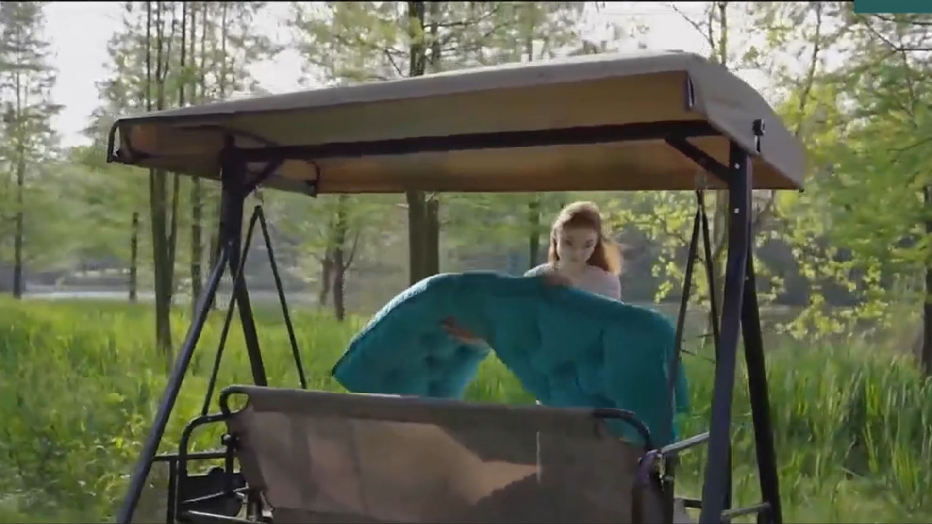 thumbnail video image 2 of Swing Replacement Cushions, Swing Cushions 3 Seater Replacement, 2-3 Seater Bench Cushions for Porch Swing Cushions Outdoor, Waterproof Garden Recliner Seat Cushions（Brown 40*40in）, 2 of 6