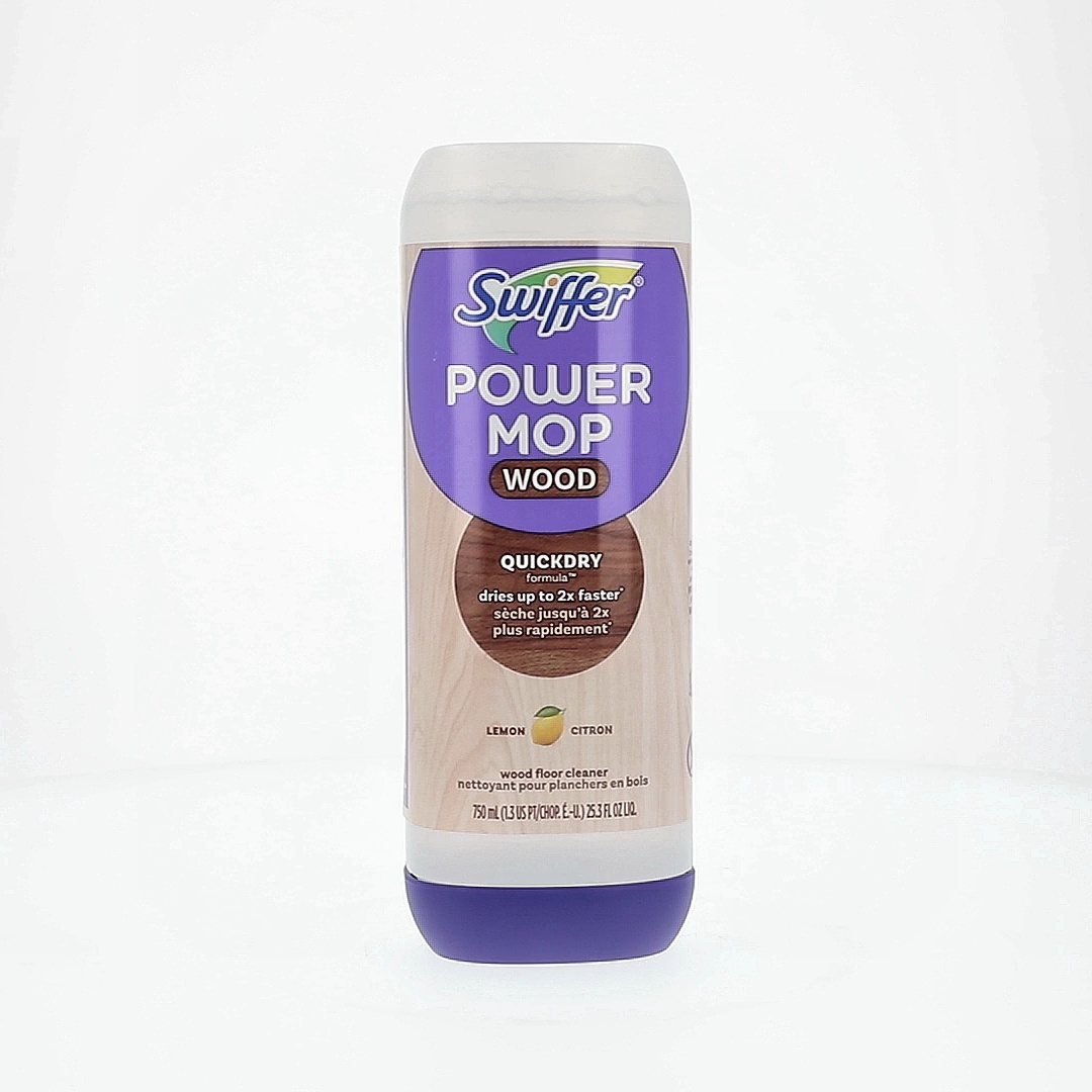 3 pack) Swiffer Power Mop Wood Solution Refill, Lemon, 1 x 25.3 fl