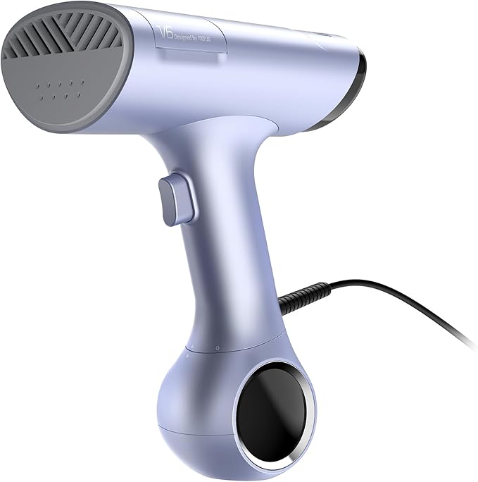 thumbnail video image 2 of Morus V6 Travel Steamer for clothes, 2-in-1 Handheld Vacuum Garment Steamer with Suction Ironing Technology, Lightweight Design, Detachable Water Tank, 20-Second Heat up for Wrinkle Removal, 2 of 8