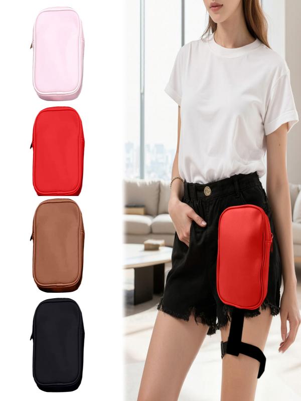 thumbnail video image 2 of Motorcycle Thigh Bag for Men Women Waterproof Drop Leg Bag, Adjustable Strap Thigh Pack for Riding, Outdoor Sports, Travel, Hiking, and Secure Storage of Phone, Wallet, and Essentials, 2 of 5