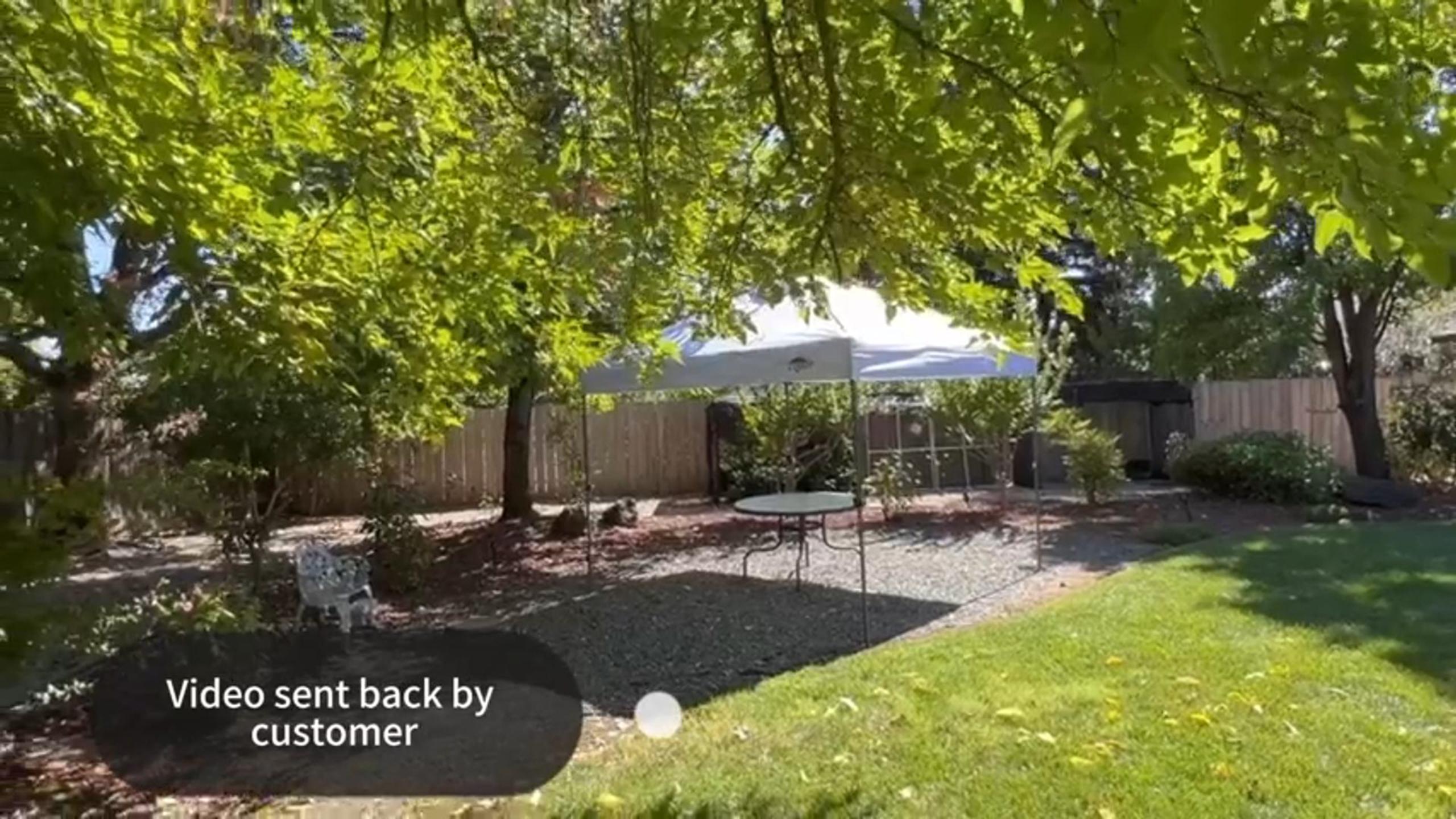 thumbnail video image 2 of COBIZI 10x10 Pop up Canopy Tent Easy up Outdoor Canopy Instant Portable Waterproof Party Canopy Tent for Summer Beach Garden Party Camping Outside with Air Vent,Reflective Strip,4 Sandbags,Dark Blue, 2 of 8