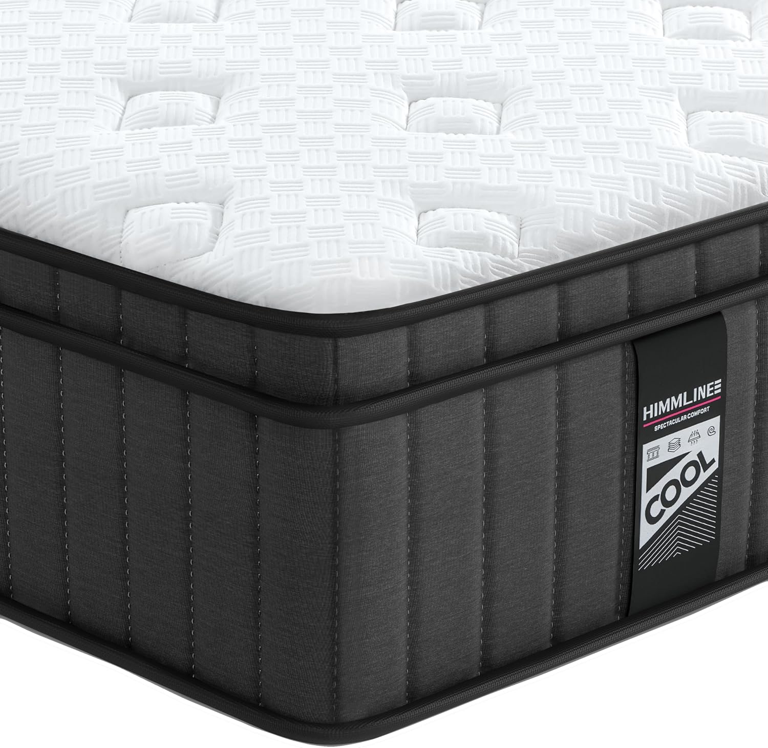 thumbnail video image 2 of Full Mattress, 12 Inch Hybrid Mattress in a Box, Gel Memory Foam Mattress, Individually Wrapped Pocket Coils Innerspring Mattress, Support & Pressure Relief, Medium Firm Feel, 54"*75", 2 of 13
