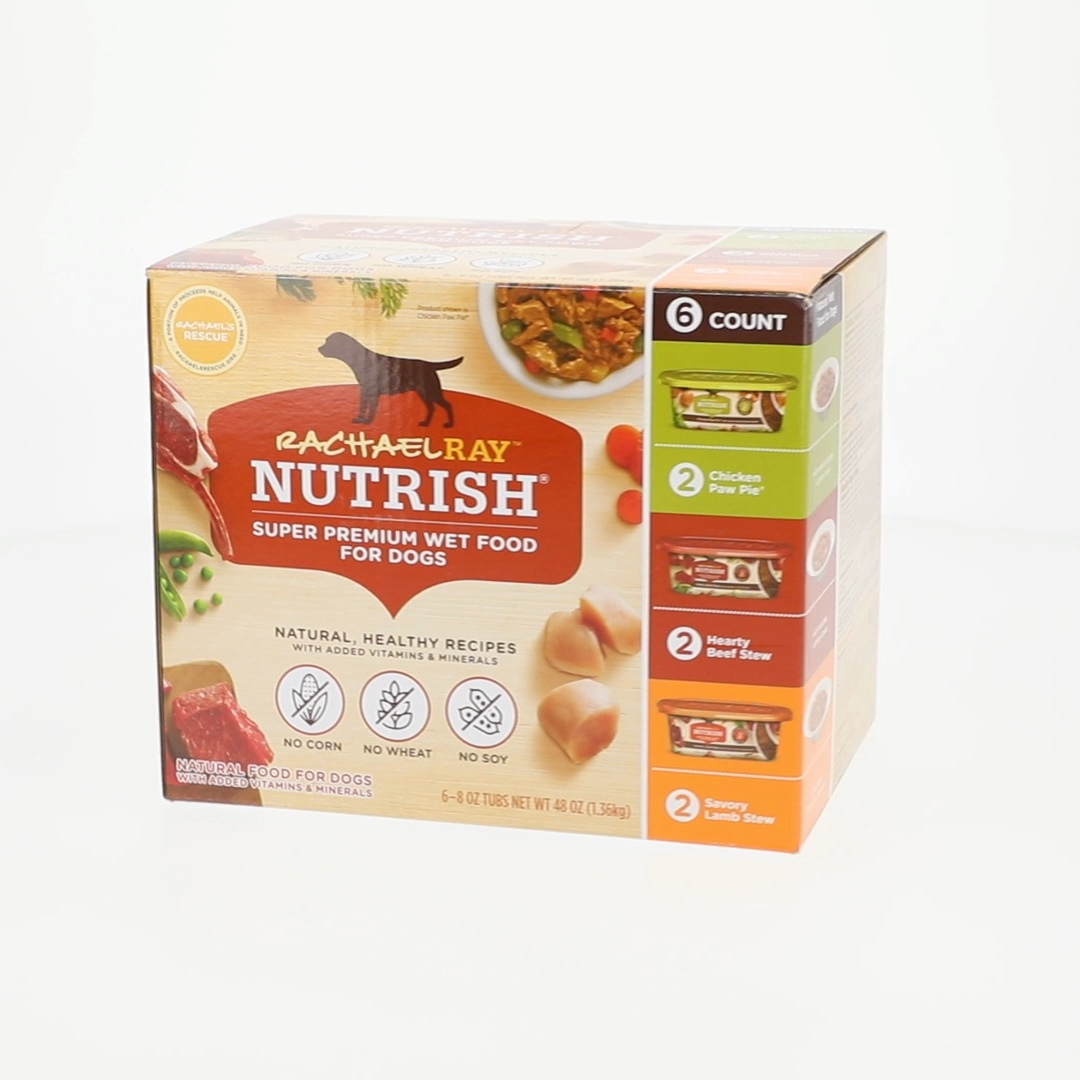 Rachael Ray Nutrish, Natural Premium Wet Dog Food, Savory Lamb Stew,  Variety Pack, 8-Ounce Tub (Pack Of 6) - Walmart.com