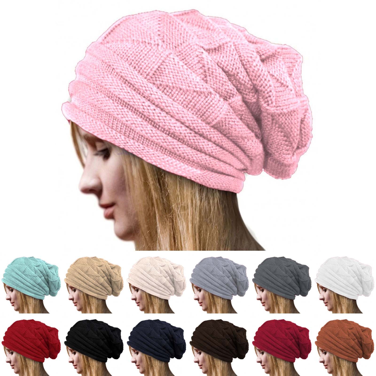 thumbnail video image 2 of GZWYHT Beanies,Beanie Hats Women's Fashionable Warm Knitted Hat Small Woolen Hat Casual Hat Winter Hats,Hats for Women Gray 2, 2 of 4