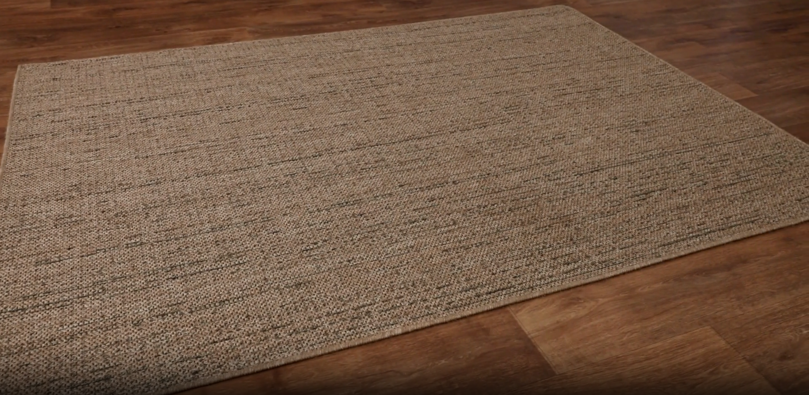 thumbnail video image 2 of Indoor & Outdoor Rug Natural Boho Style in Beige, 2 of 6