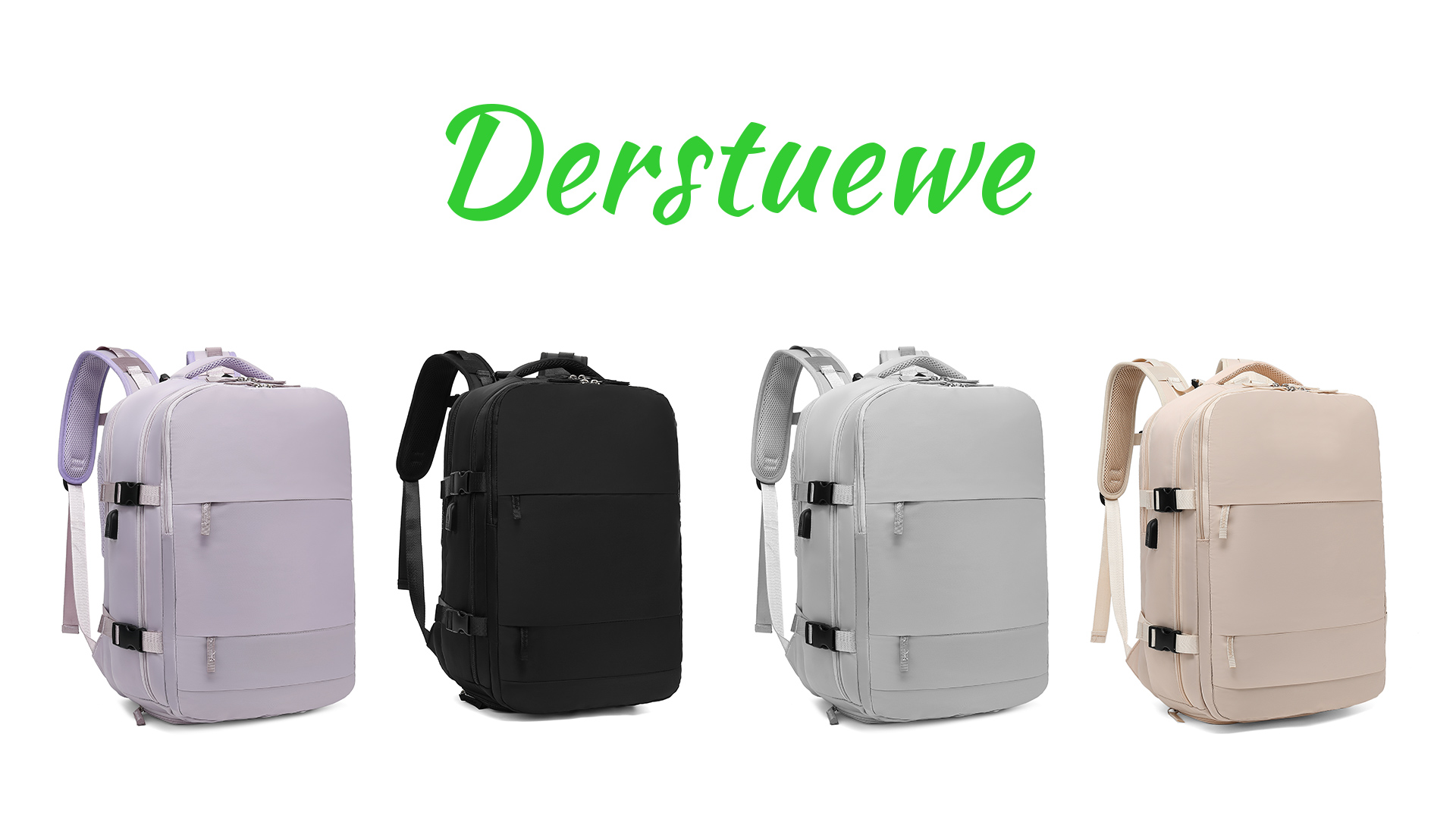 thumbnail video image 2 of Travel Backpack for Women & Men, Carry-on Luggage Fits 15.6" Laptop , Personal Item Flight Approved Travel Bag Mochila ,Grey, 2 of 9